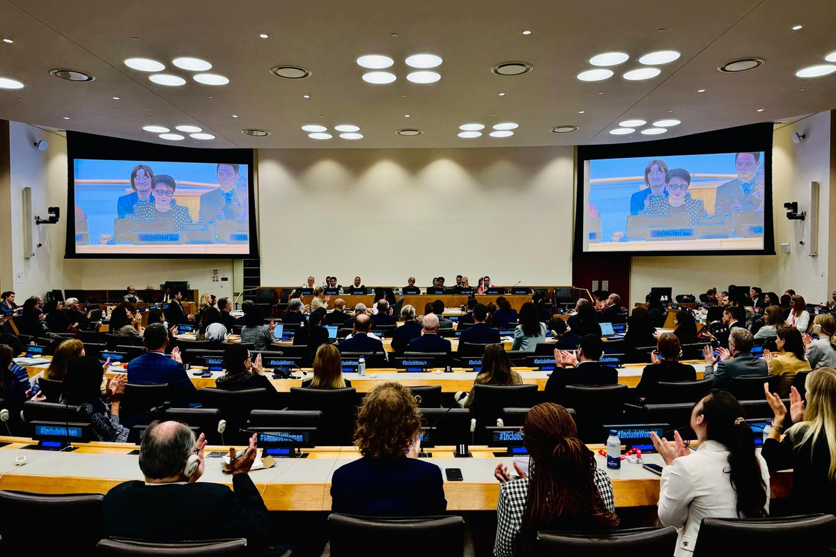 Menlu_RI's tweet photo. Together with (among others) UN Secretary-General @antonioguterres, President of Switzerland @Violapamherd, &amp; Merryl Streep, I spoke at the High Level Side Event “The Inclusion of Women in the Future of Afghanistan” (New York, 23/9) to defend the rights of Afghan women https://t.co/ZSK2W2N6fP