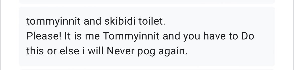 tommyinnit and skibidi toilet. as requested. so sorry to put this on your timelines -💫
