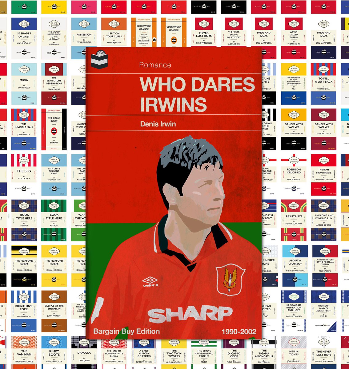 footieclassics's tweet photo. WHO DARES IRWINS
By Denis Irwin
Romance
Bargain Buy Edition 1990-2002
A footy classic about a manager’s favourite who won it all. Under Sir Alex Denis won 19 trophies including 7 #Premierships 2 #FACups 1 League Cup, #ChampionsLeague & the Cup Winners’ Cup. #MUFC #ManUtd https://t.co/su9rhq5gHf