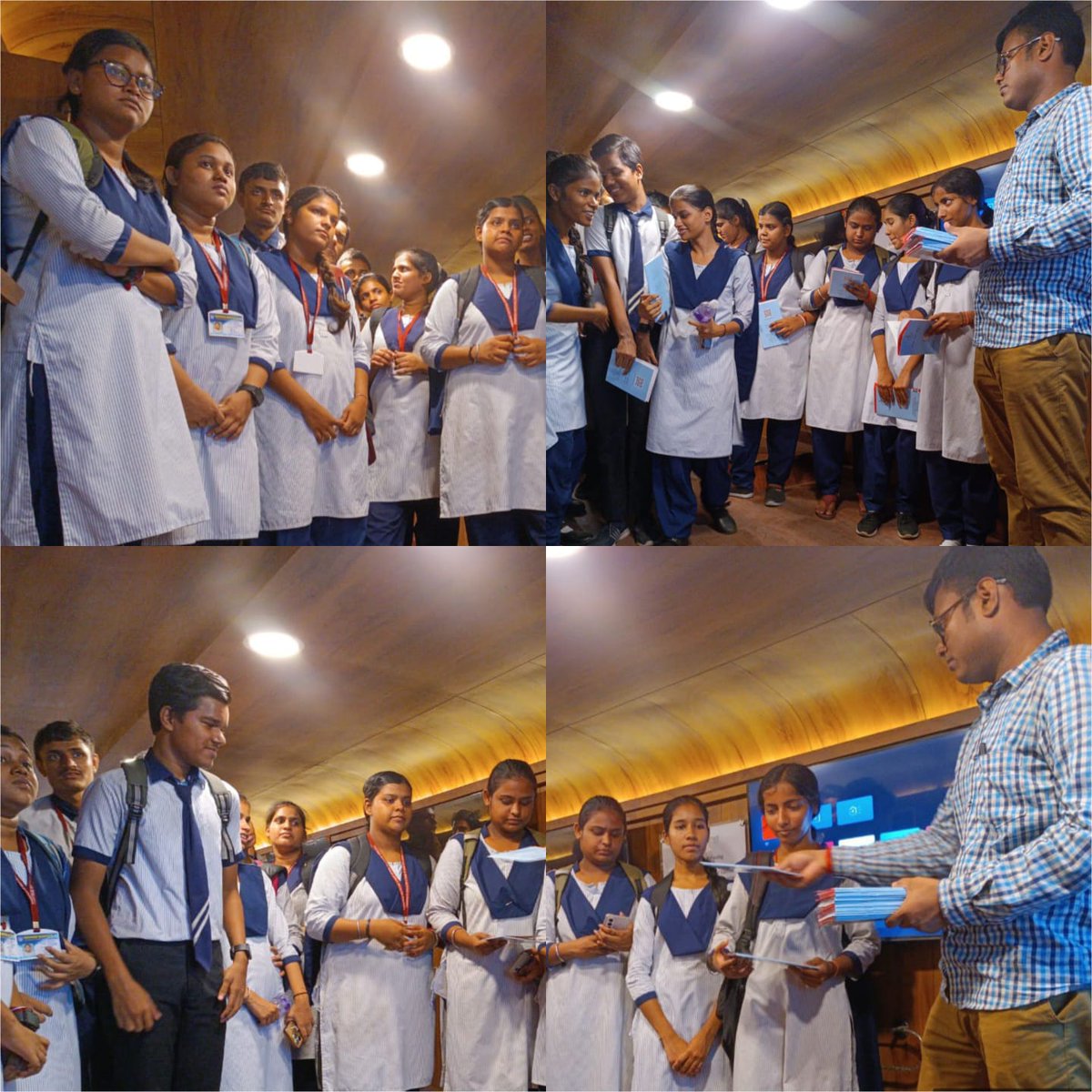 DCCyberKP's tweet photo. Our #CYBUZZ made a stop at Padyabhusan High School, Kolkata under the South East Division of #KolkataPolice. Students were informed about the latest trends in #cybercrime & #financialfraud, empowering them to protect themselves and their families with crucial safety tips. If you spot our #CYBUZZ, drop by and stay informed!