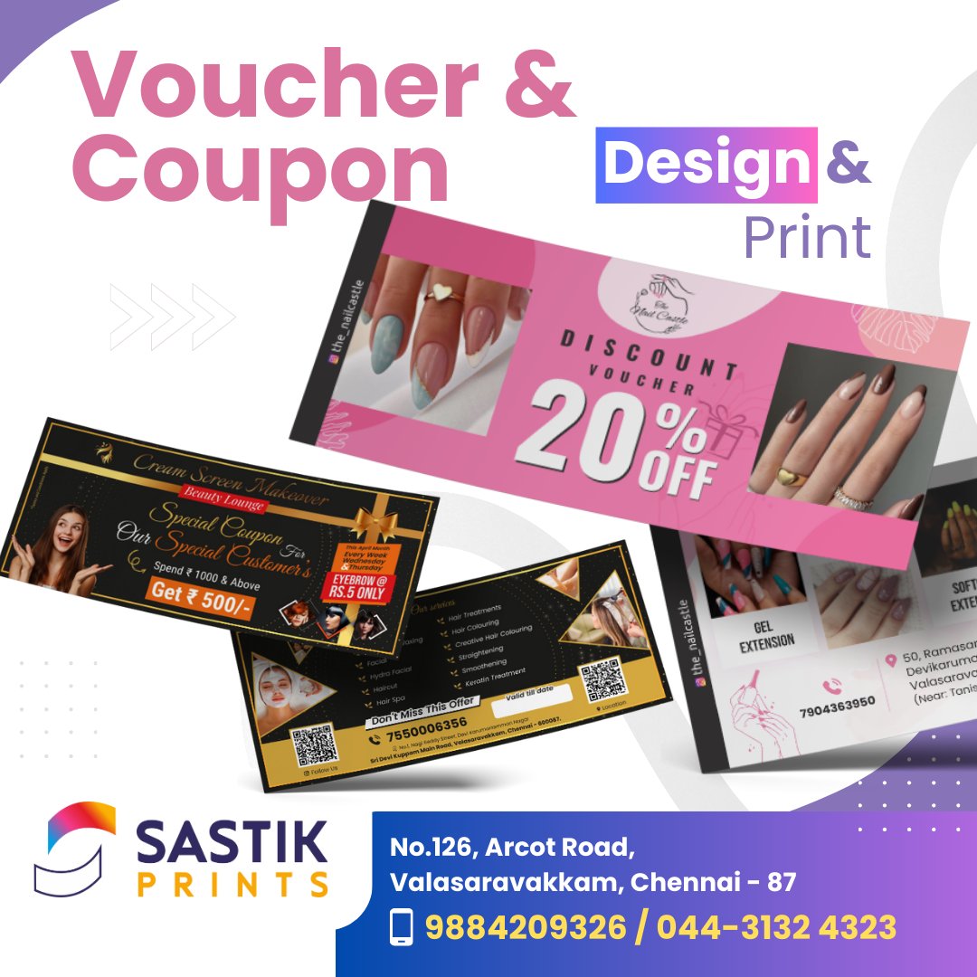 Sastikprints's tweet photo. Voucher / Coupon - Design &amp; Print @ Limited Quantity also. #SastikPrints 📱9884209326 / 044-31324323 #voucher #Coupon #design #printing #chennai #digitalprint #printingshop #valasaravakkam #alwarthirunagar #ramapuram #Alappalapakkam #maduravoyal #porur https://t.co/uNEe8GfCIt