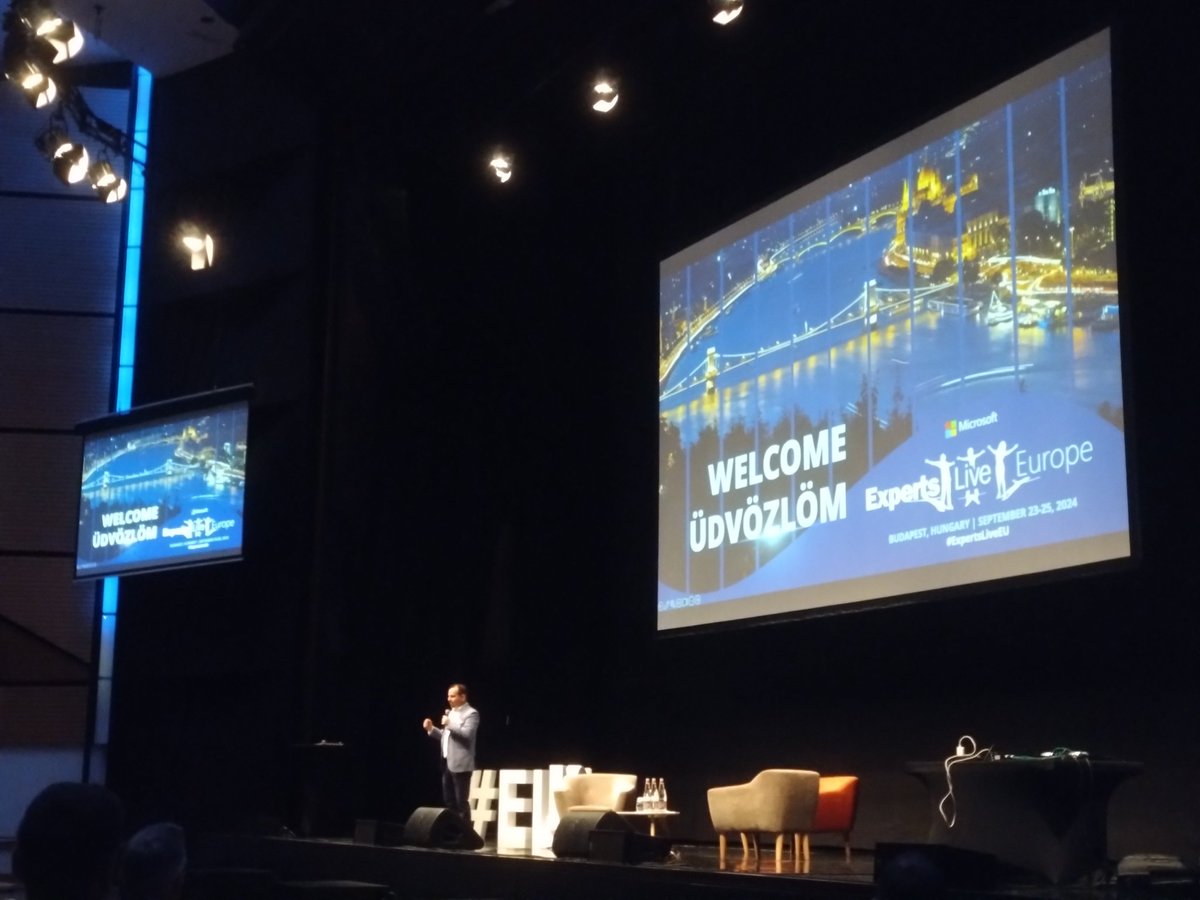 #ExpertsLiveEU opens with #Microsoft keynote in beautiful #Budapest