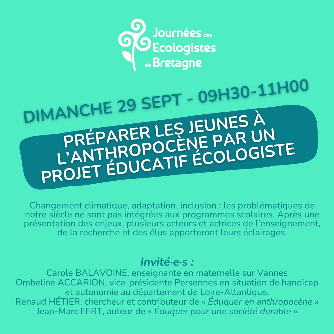 Journées des Écologistes de Bretagne tweet media