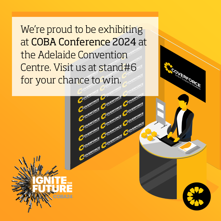 coverforce's tweet image. It’s the last day of @CustomerOwnedBA Conference #COBA24 happening at the @AdelaideCC. Don’t forget to visit us at stand#6, for your chance to win $250 gift voucher. See you there!  
#Coverforce #COBA2024 #IgniteTheFuture #CustomerOwnedBanks