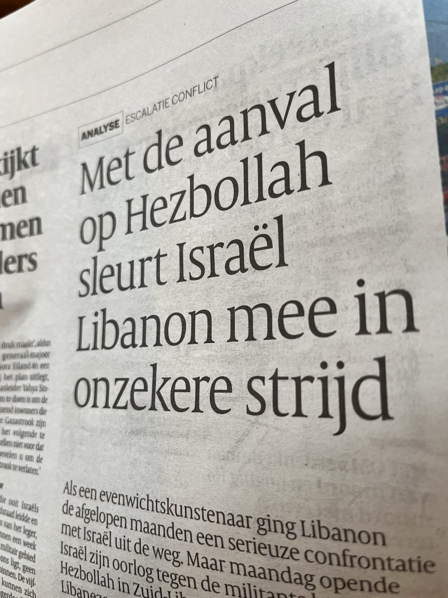 Gertjan Neerhof (@gertjanneerhof) on Twitter photo ‘Met de aanval van duizenden raketten op Israel sleurt Hezbollah Libanon mee in onzekere strijd’. Ik heb eea even voor u geredigeerd <a href="/volkskrant/">de Volkskrant</a> Geen dank, graag gedaan. ‘Met de aanval van duizenden raketten op Israel sleurt Hezbollah Libanon mee in onzekere strijd’. Ik heb eea even voor u geredigeerd <a href="/volkskrant/">de Volkskrant</a> Geen dank, graag gedaan.