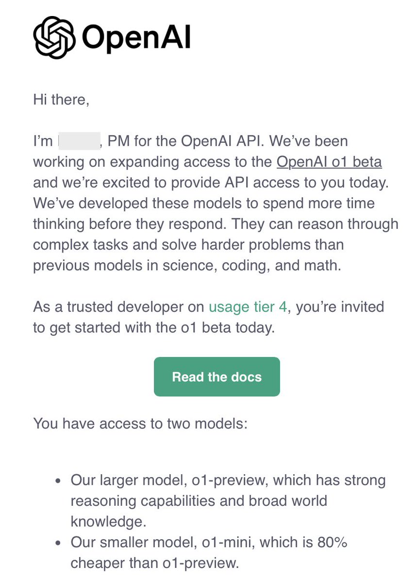 MetatableAI's tweet photo. We’ve just gained access to the OpenAI-o1 via API. 
Looking forward to integrating it into our platform for improved user experience. #Metatable #OpenAI https://t.co/tDfn6DWEi6