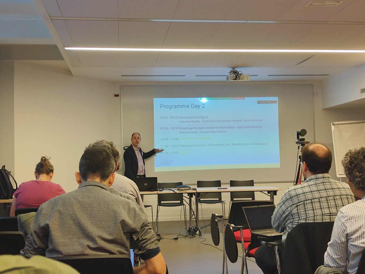 Thanasis Vergoulis (@vergoulis) on Twitter photo <a href="/CameronNeylon/">CⓐmeronNeylon</a> kicks off an exciting day full of hands-on, interactive sessions trying to determine a roadmap of next actions for <a href="/BarcelonaDORI/">Barcelona Declaration on Open Research Information</a>. Looking forward to productive discussions. ☺️ <a href="/CameronNeylon/">CⓐmeronNeylon</a> kicks off an exciting day full of hands-on, interactive sessions trying to determine a roadmap of next actions for <a href="/BarcelonaDORI/">Barcelona Declaration on Open Research Information</a>. Looking forward to productive discussions. ☺️