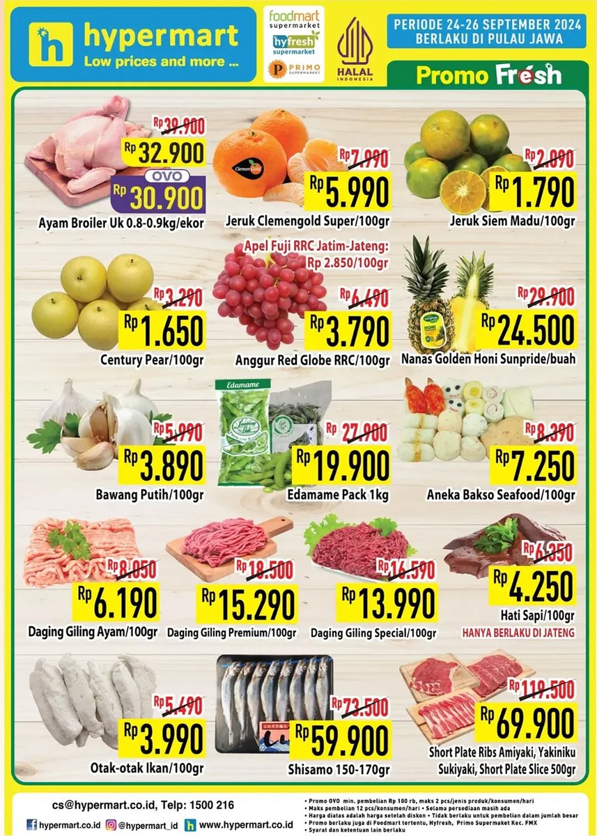 katalogpromosi's tweet image. Katalog Promo HYPERMART WEEKDAY TERBARU | 24-26 SEPTEMBER 2024

temukan promo spesial buat kalian di awal pekan!
katalog lengkapnya di sini 👉 katalogpromosi.com/promo-hypermar…

#PromoHypermart #KatalogBelanja