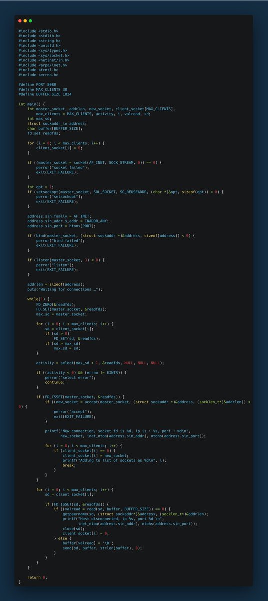 Building a Simplified Multi-Client Server with 'select' in C As ...
