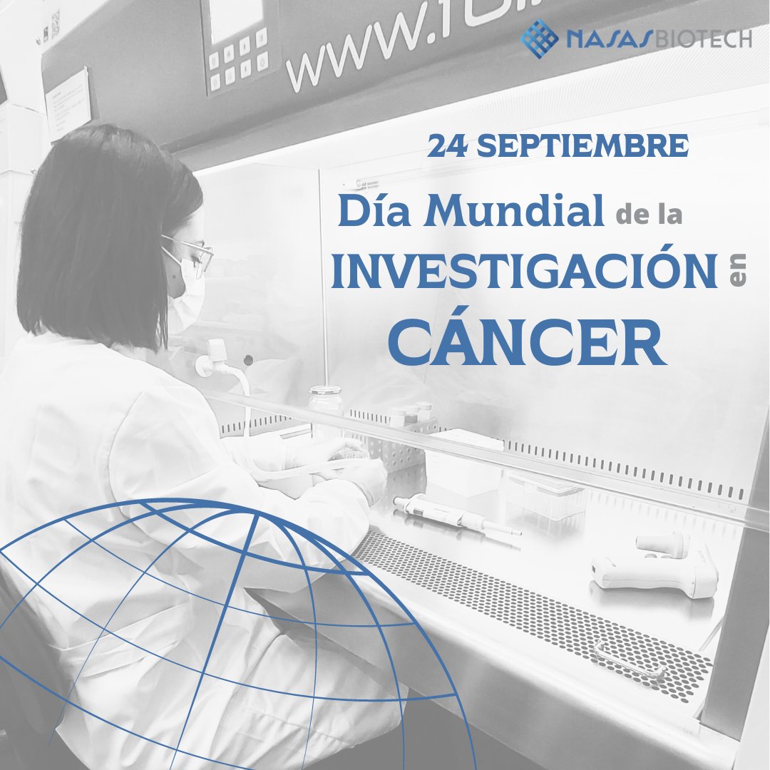 📌September 24, #WorldCancerResearchDay.

At <a href="/nasasbiotech/">Nasasbiotech SL</a> we persist tenaciously to try to develop #prevention and #early detection strategies, advance #diagnosis and implement it in the #clinic. 🔬 

We work every day to achieve it!! 💪 

#EveryoneAgainstCancer