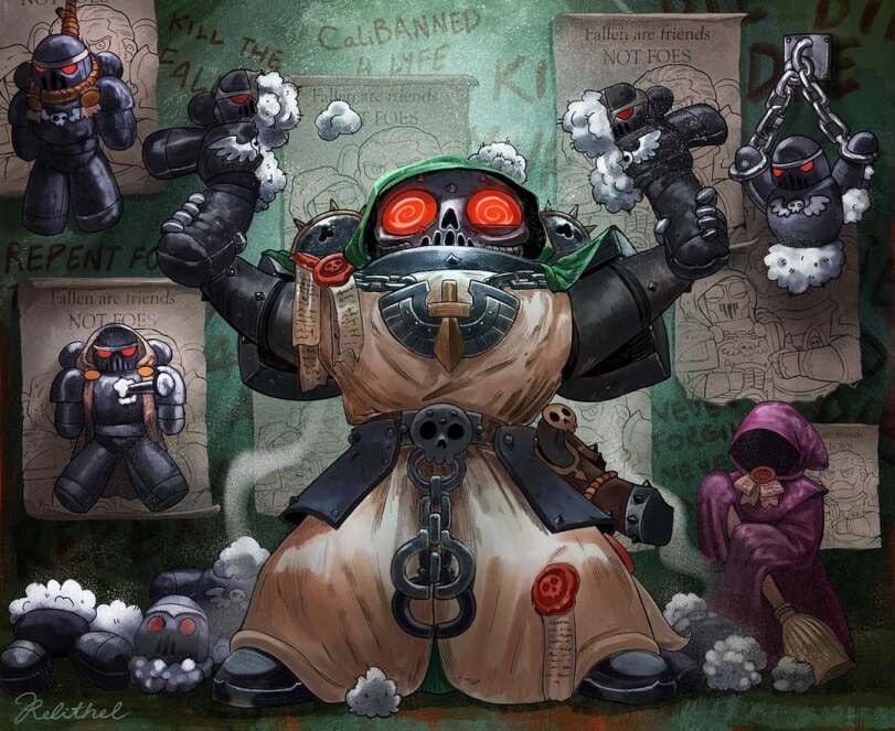 #warhammercommunity #gamesworkshop #gamesworkshop40k #warhammer #warhammerfanart #citadelminiatures #warhammerpainting #warhammer #40k #spacemarines #spacernarines40k #astartes #2ndedition40k #oldhammer #oldhammer40k #darkangels #eavymetal #darkangels40k