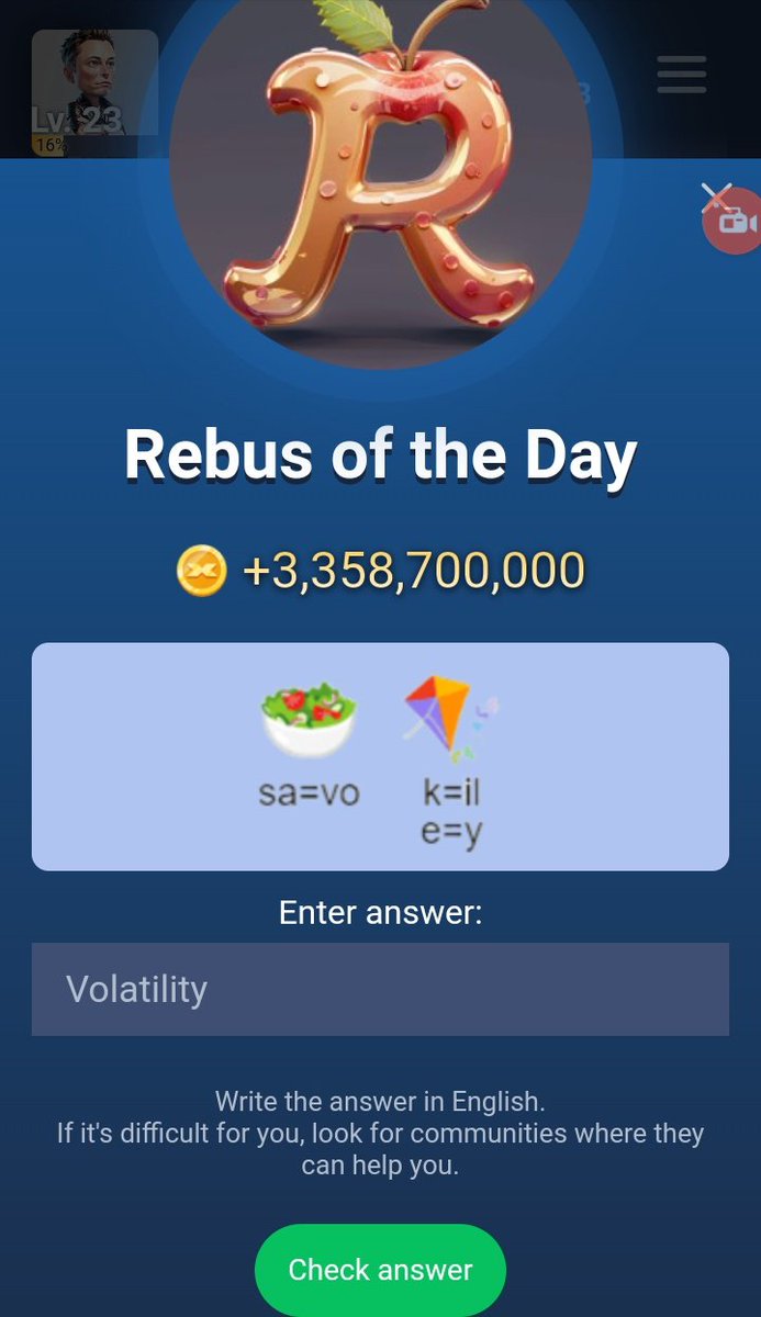 MSCryptoMiner's tweet photo. ✅ X Empire Daily Code #XEmpire
🗓 24/09/2024 

🔗 Riddle of the day >✨ Decentralization
🔗 Rebus of the day >✨ Volatility

📹Watch YT Video.
📹 Episode 50 - 89350
Join 🔗 https://t.co/USL92ta3Ba https://t.co/TiZ5mY2qfP