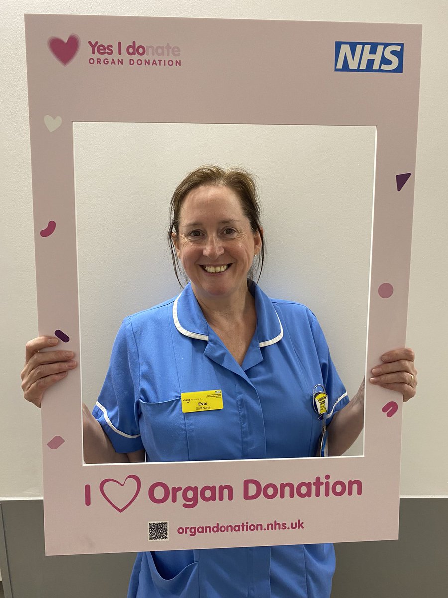 Great start to a organ Donation week at Kettering General ICU make sure your wishes are known