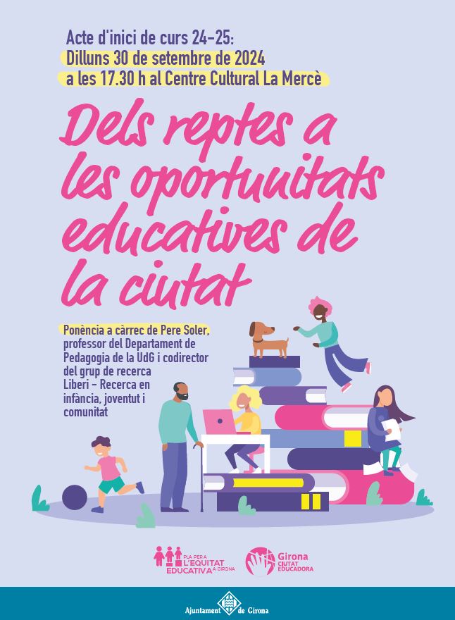 #EducacióGirona (@educacio_gi) on Twitter photo El dilluns 30 de setembre, a les 17.30 h, a <a href="/LaMerceGirona/">La Mercè Girona</a> celebrarem l'Acte d'inici de curs 24-25. Reflexionarem i debatrem amb en Pere Soler sobre com convertir els reptes educatius de la ciutat en oportunitats.
Inscripcions 👇👇 girona.cat/agenda/cat/age… El dilluns 30 de setembre, a les 17.30 h, a <a href="/LaMerceGirona/">La Mercè Girona</a> celebrarem l'Acte d'inici de curs 24-25. Reflexionarem i debatrem amb en Pere Soler sobre com convertir els reptes educatius de la ciutat en oportunitats.
Inscripcions 👇👇 girona.cat/agenda/cat/age…