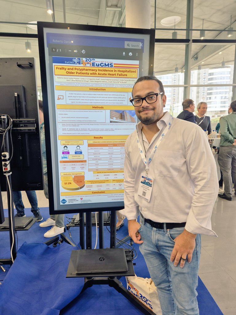 Roberto Cortés (@robercort182) on Twitter photo 🏥📋💊Polypharmacy is a real problem. A lack of study about the fantastic four (HF specific drugs) in older hospitalized patients with AHF. We exposed a preview in Valencia.🏥📋💊 Thank you for the opportunity and the organisation #eugms2024congress <a href="/EuGMSSociety/">EuGMS - European Geriatric Medicine Society</a> 🏥📋💊Polypharmacy is a real problem. A lack of study about the fantastic four (HF specific drugs) in older hospitalized patients with AHF. We exposed a preview in Valencia.🏥📋💊 Thank you for the opportunity and the organisation #eugms2024congress <a href="/EuGMSSociety/">EuGMS - European Geriatric Medicine Society</a>