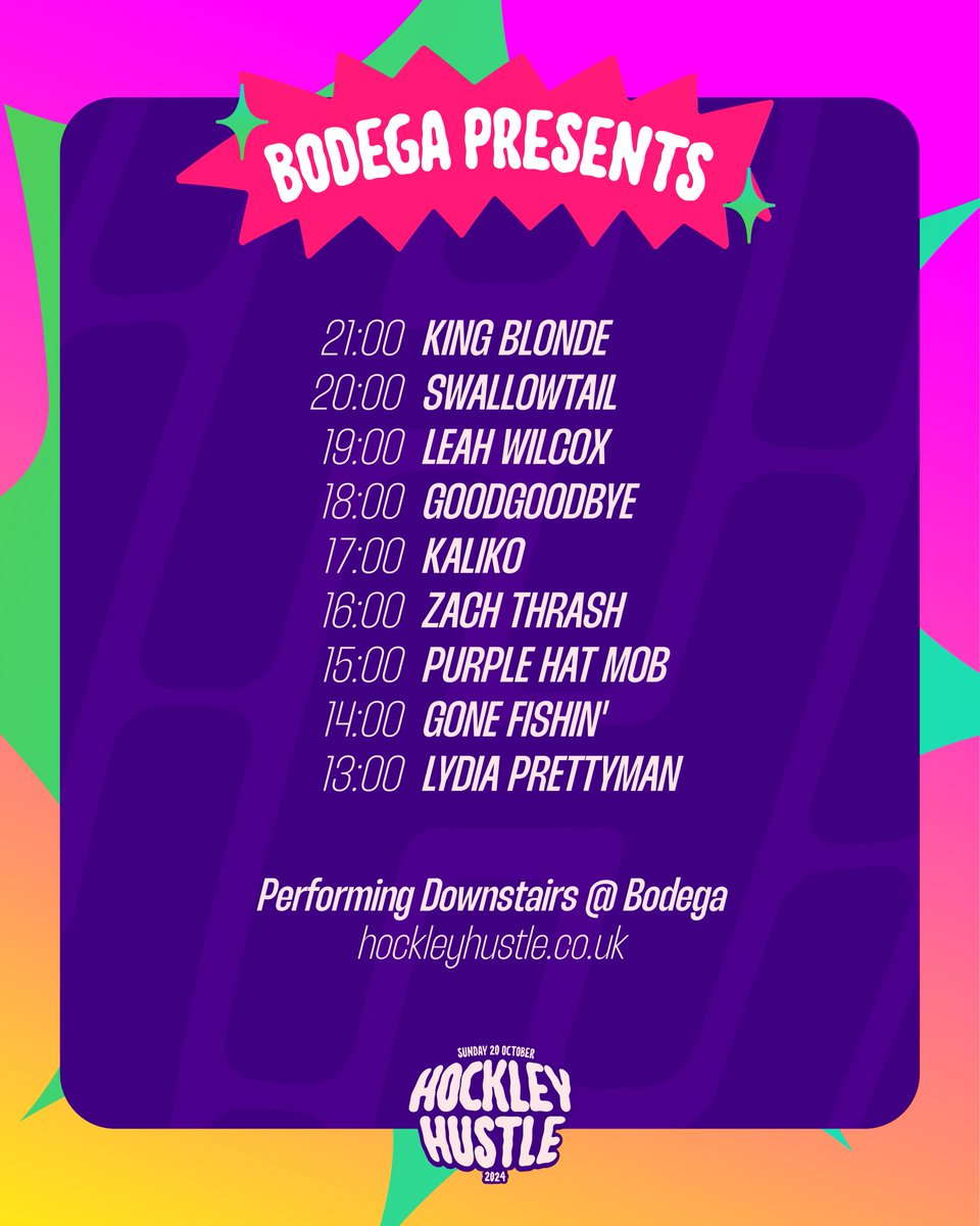 Earning our second <a href="/bodeganotts/">The Bodega</a> cap, at <a href="/HockleyHustle/">Hockley Hustle</a> October 20th. 5pm Downstairs. It will not be televised, but should be a bloody good day out. 

Tickets: gigantic.com/hockley-hustle…