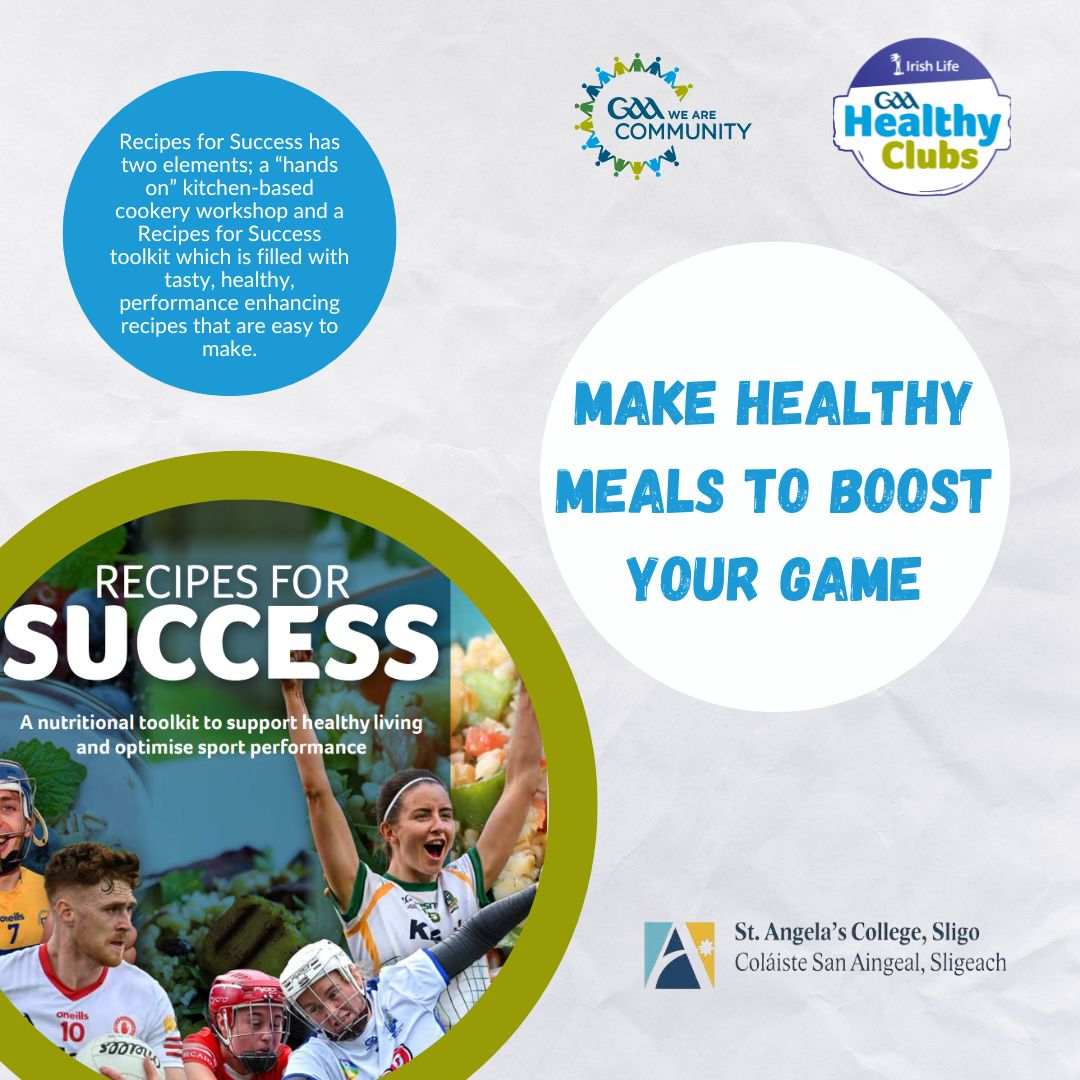 Want to get your club involved in Recipes for Success?  Go to learning.gaa.ie/recipesforsucc…… to find out more.