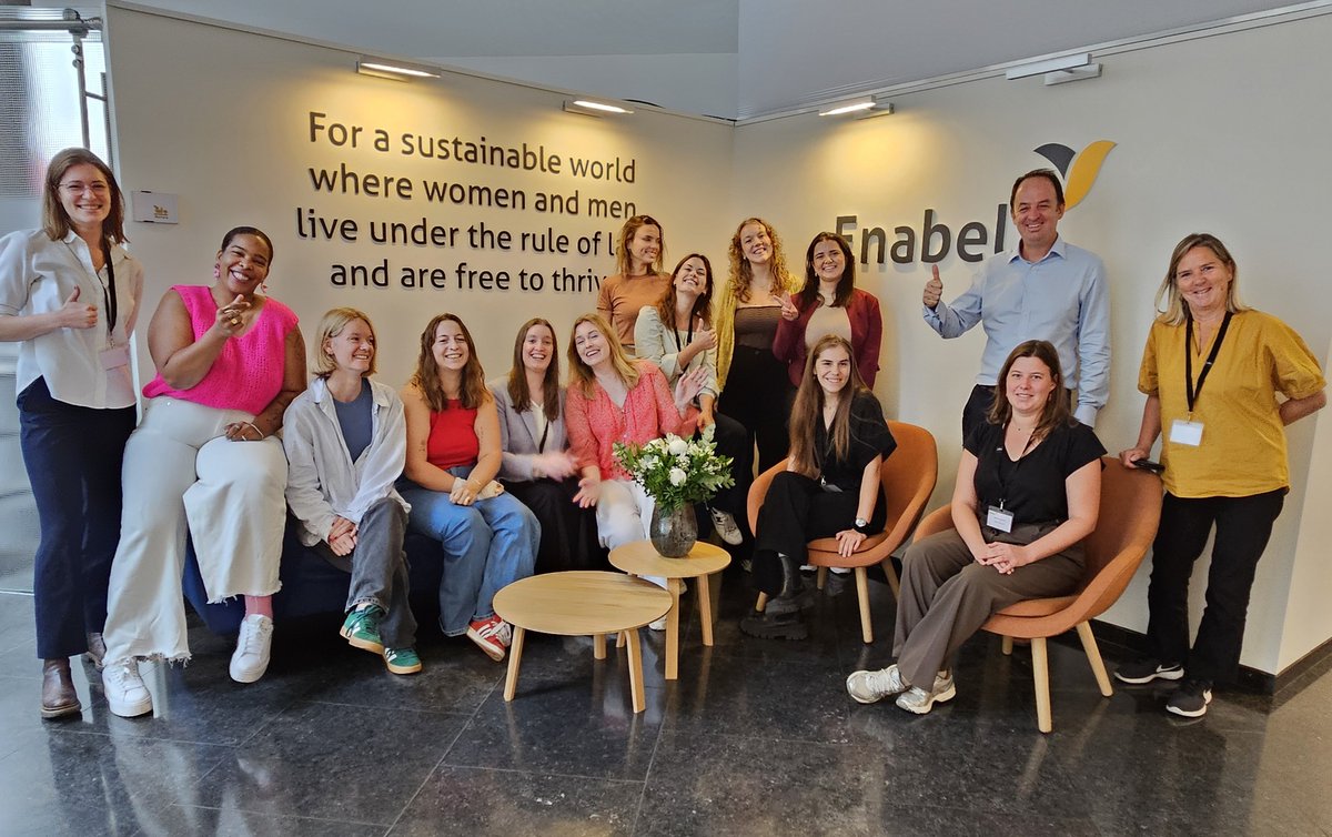 Enabel_Belgium's tweet photo. Exciting news! Our new batch of Junior Experts is 100% female! 🎉
They're now in Brussels for a 10-day training session.
These inspiring young women are heading to Rwanda, Tanzania, Burundi, Guinea, Mozambique, &amp; Morocco. 
Wishing them the best !
#EnablingChange #JobsThatMatter🌍 https://t.co/Sq0vDlTRBX