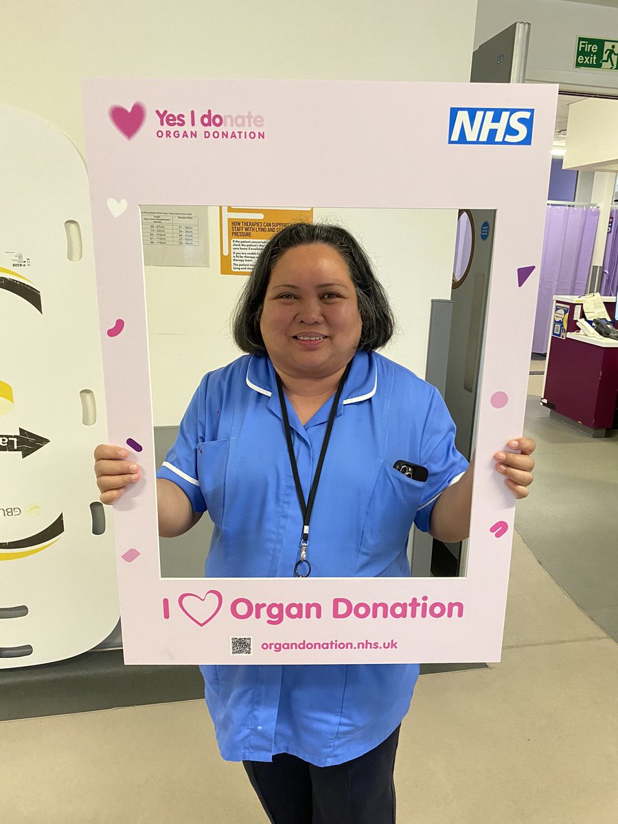 Kettering General ICU is supporting Organ Donation week remember to make your wishes known I ❤️Organ Donation