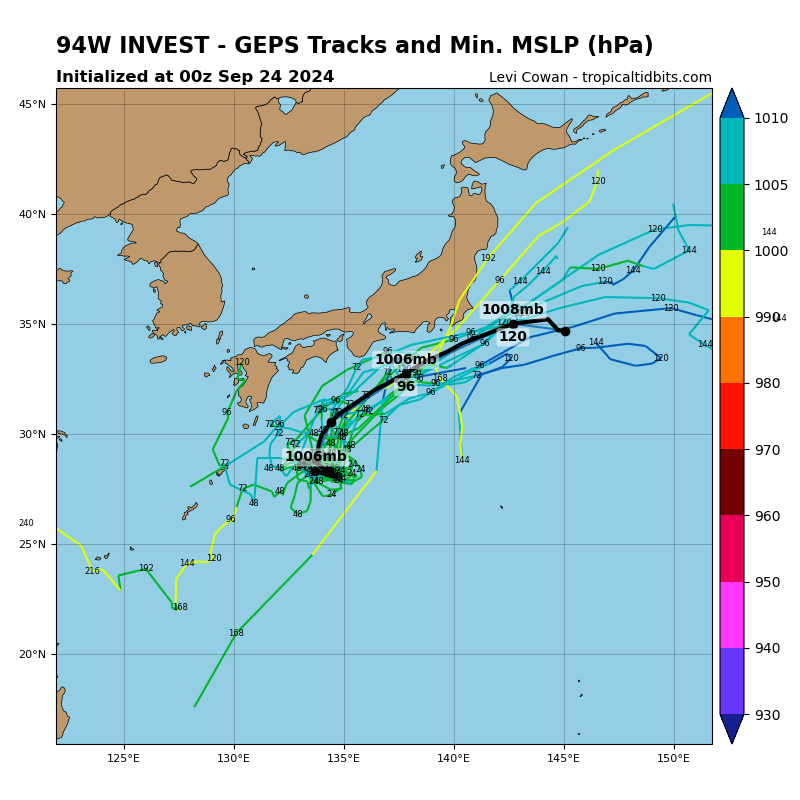 LimWeather's tweet photo. here's #Invest94W,E of #Amami,#Kagoshima,forecast to head NE and skirt along S #Japan's coast
Interests there should watch this closely!
#Wxtwitter #Wxx #Tropicswx #Cimaron #Jebi #台風16号 #台風17号 #94W https://t.co/N2wa5c8Juy