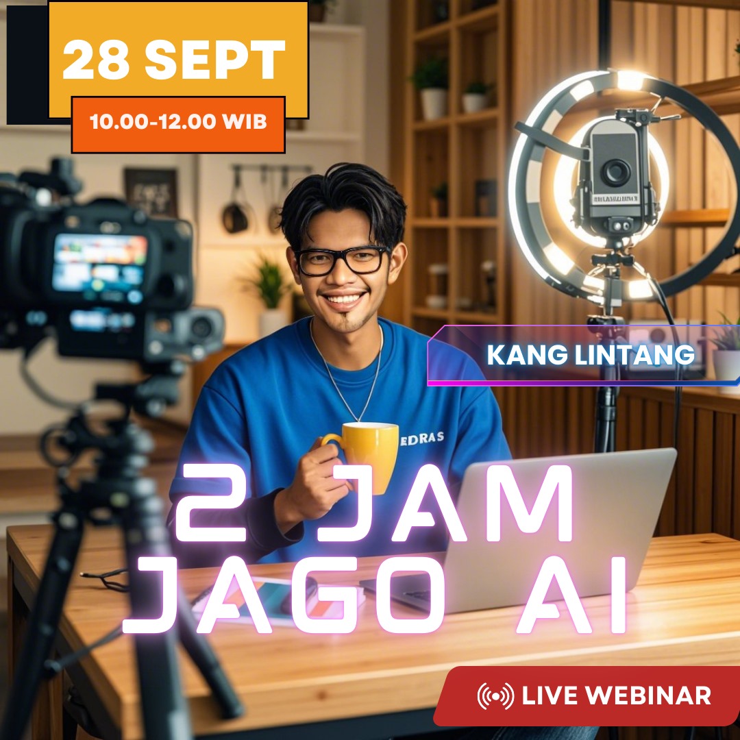 Cukup uang kecil 72K
Kamu sdh bisa belajar membuat konten dengan Ai.

Klik link bio no 29 atau link aman dibawah ini
👉🚀 s.id/2JamJagoAI