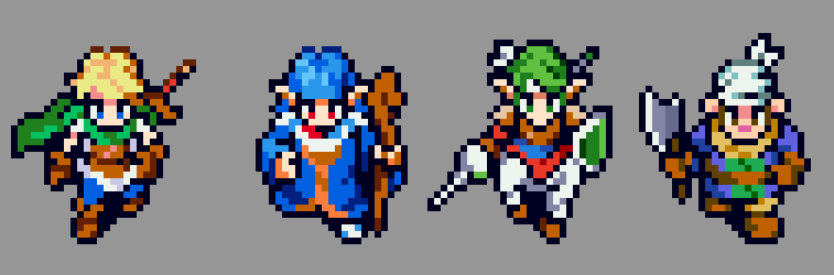 h3xmode's tweet photo. It's been a long while Twitter. Here is some nice Shining Force II #ShiningForce2 #ShiningForceII redraws that's been on my HD. #pixelart https://t.co/heVl6xwpfF