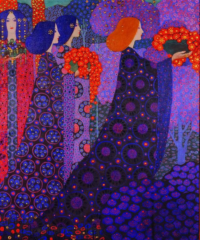 Procession of Princesses by Vittorio Zecchin (1914).