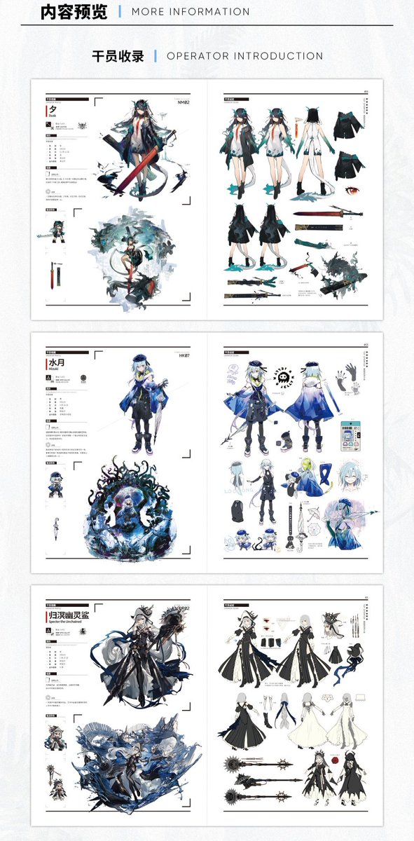 Arknights Official Artworks Vol 3 example pages