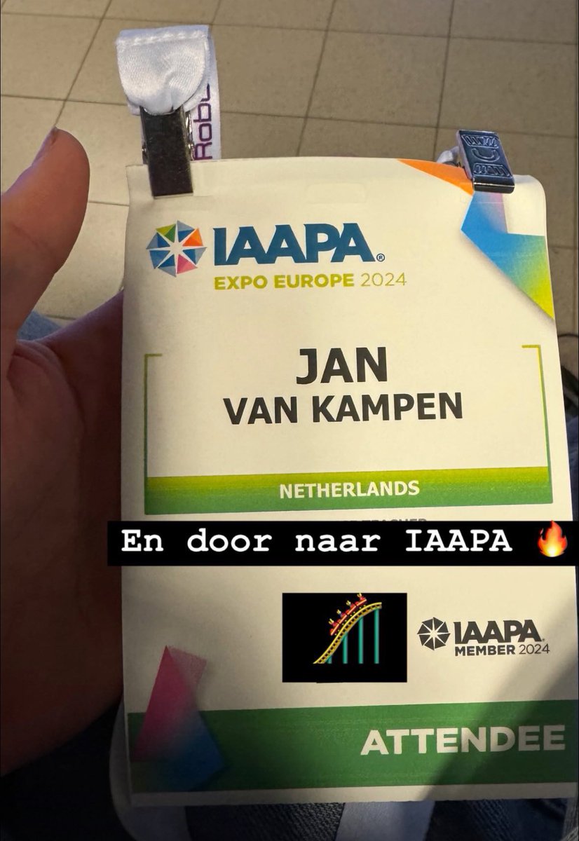Deze week ben ik ook bij IAAPA 🔥