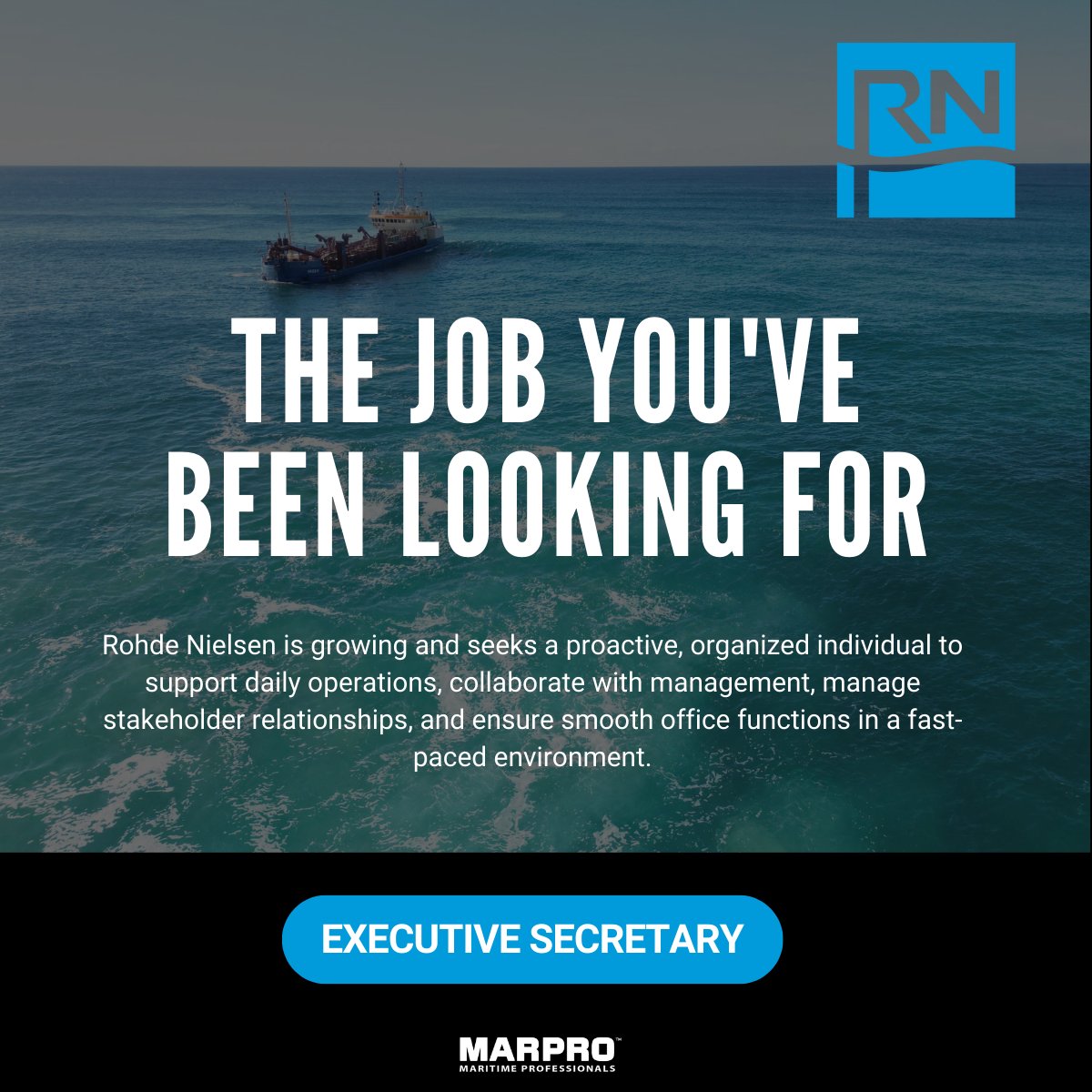 Rohde Nielsen is looking for an organized Executive Secretary to support our fast-paced operations and management team. Interested? 

Check out the role below and apply today👇
lnkd.in/eeDJCVbN

#JobOpportunity #ExecutiveSecretary  #CareerOpportunity  #MarproGroup