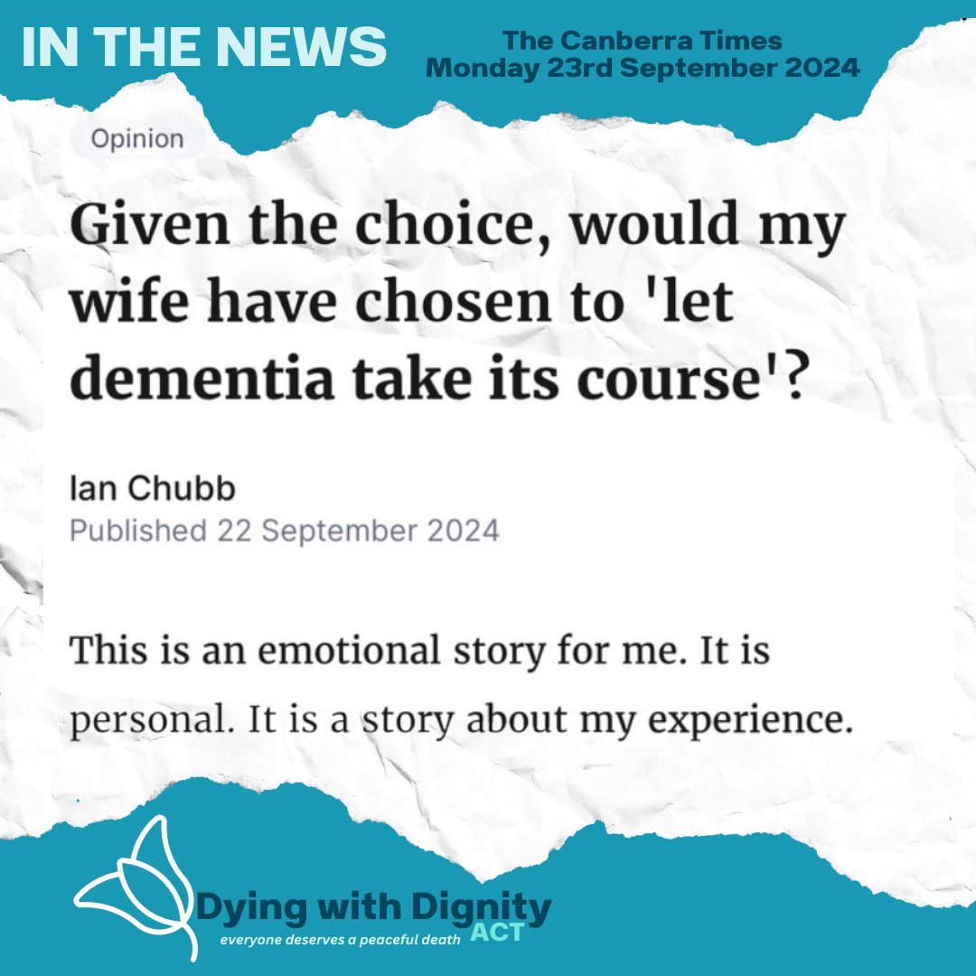 DWDACT's tweet photo. An incredibly powerful and brave bit of writing by Ian in The Canberra Times yesterday. If you have had a read, it's more than worth your time. https://t.co/kYUXEyIxQF https://t.co/gptqmlOZ0E