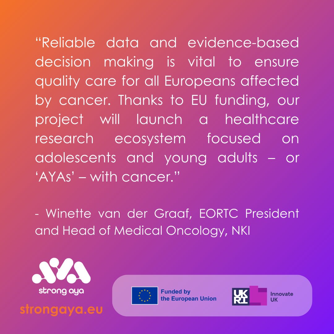 STRONG AYA (@strong_aya) on Twitter photo 🗓️Today, we celebrate #WorldCancerResearchDay
🔬Innovation in #CancerResearch drives progress towards health equity! All 15- to 39-year-olds in Europe deserve the best cancer care possible
👉strongaya.eu
#AYAcancer #Oncology <a href="/Winette_vdGraaf/">WinetteVanDerGraaf</a> <a href="/innovateuk/">Innovate UK</a> 🗓️Today, we celebrate #WorldCancerResearchDay
🔬Innovation in #CancerResearch drives progress towards health equity! All 15- to 39-year-olds in Europe deserve the best cancer care possible
👉strongaya.eu
#AYAcancer #Oncology <a href="/Winette_vdGraaf/">WinetteVanDerGraaf</a> <a href="/innovateuk/">Innovate UK</a>