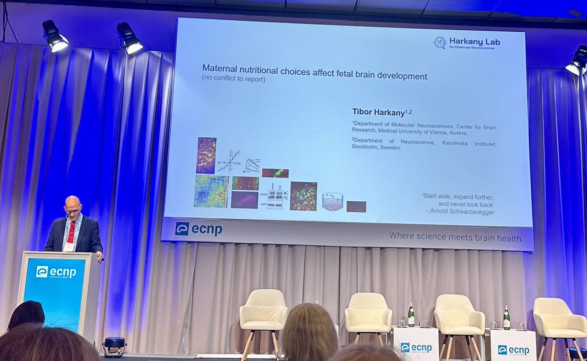 John F. Cryan (@jfcryan) on Twitter photo The impact of prenatal environment changes neurodevelopmental processes - from stress to microbes, cannabis, paracetamol & high fat diet
Four excellent talks from fantastic speakers @TamarGurMDPhD <a href="/Michela30586273/">Michela Matteoli</a> @Miriam_Melis <a href="/HarkanyLab/">Tibor Harkany</a> #ECNP2024 <a href="/ecnptweets/">ECNP</a> The impact of prenatal environment changes neurodevelopmental processes - from stress to microbes, cannabis, paracetamol & high fat diet
Four excellent talks from fantastic speakers @TamarGurMDPhD <a href="/Michela30586273/">Michela Matteoli</a> @Miriam_Melis <a href="/HarkanyLab/">Tibor Harkany</a> #ECNP2024 <a href="/ecnptweets/">ECNP</a>