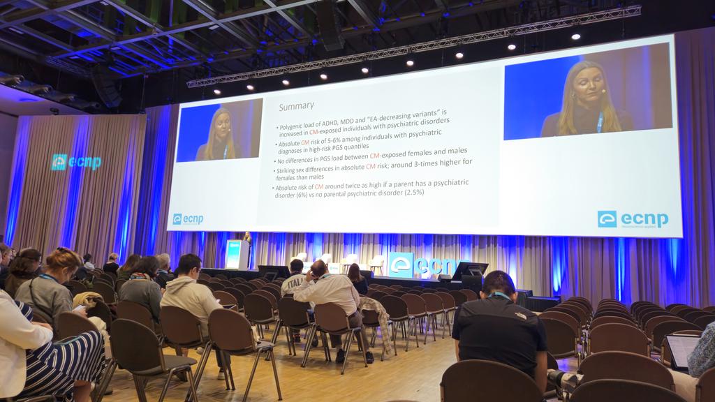 Barbara Franke (@bfranke_lab) on Twitter photo Last but certainly not least is <a href="/DemontisDitte/">Ditte Demontis</a>, presenting on using genetic approaches to unravel the relationship between #ADHD and childhood #maltreatment. People carrying high genetic burden for ADHD and also major depression are linked to higher risk for such maltreatment. Last but certainly not least is <a href="/DemontisDitte/">Ditte Demontis</a>, presenting on using genetic approaches to unravel the relationship between #ADHD and childhood #maltreatment. People carrying high genetic burden for ADHD and also major depression are linked to higher risk for such maltreatment.