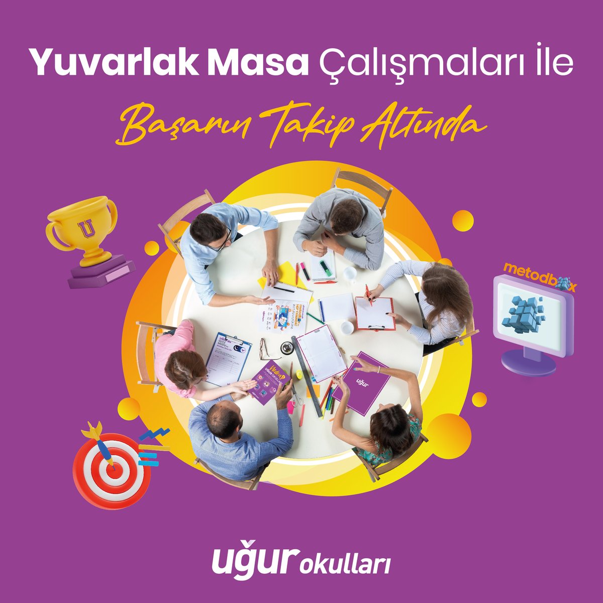 Velilerimiz, öğrencilerimiz, psikolojik danışmanlarımız, yöneticilerimiz ve U-Coach öğretmenlerimiz Yuvarlak Masa görüşmelerinde buluşarak Uğurlu öğrencilerimizin hedeflerini belirlemelerine destek oluyor. 💬 

Hedeflere uygun şekilde belirlenen çalışma programı ile tüm yıl