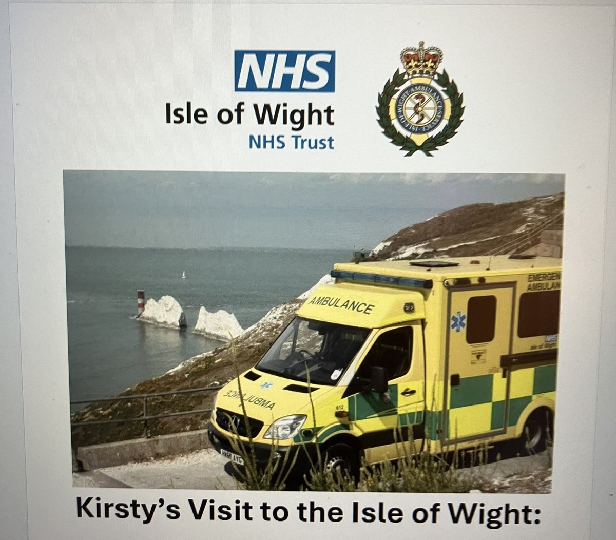 Kirsty LR💚💙 (@kirsty_llr) on Twitter photo #CollegeThisWeek delighted to be finally visiting colleagues <a href="/OFFICIALIOWAS/">Isle of Wight Ambulance Service</a> later this week thanks to the brilliant <a href="/sobrox/">Soph</a> … I’ll be around all day Friday and Saturday morning - come and say hi & hear what we’re up to <a href="/ParamedicsUK/">College of Paramedics</a> #CollegeThisWeek delighted to be finally visiting colleagues <a href="/OFFICIALIOWAS/">Isle of Wight Ambulance Service</a> later this week thanks to the brilliant <a href="/sobrox/">Soph</a> … I’ll be around all day Friday and Saturday morning - come and say hi & hear what we’re up to <a href="/ParamedicsUK/">College of Paramedics</a>