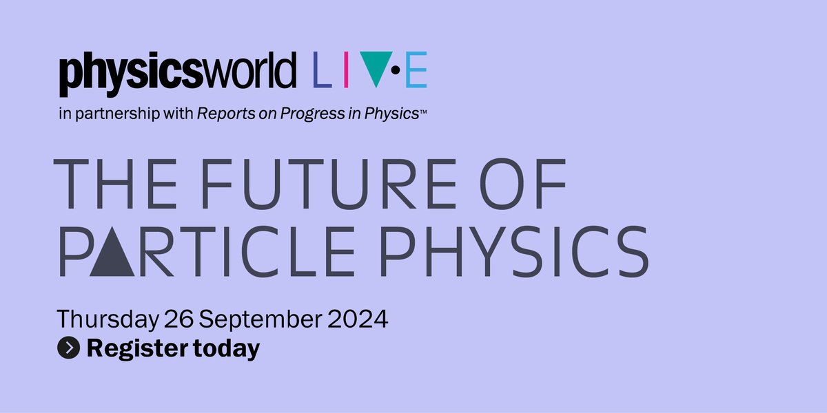 PhysicsWorld's tweet photo. 🚨 48 HOURS LEFT TO REGISTER! 🚨
Join us this THURSDAY for a live panel discussion on the Future of Particle Physics! 🌌🔬
➡️ Register now >> https://t.co/vAuRen5srI
#FutureOfPhysics #HiggsBoson #CERN #ScienceEvent #ParticlePhysics #HighEnergyPhysics #Physics https://t.co/StoZvlGLbj