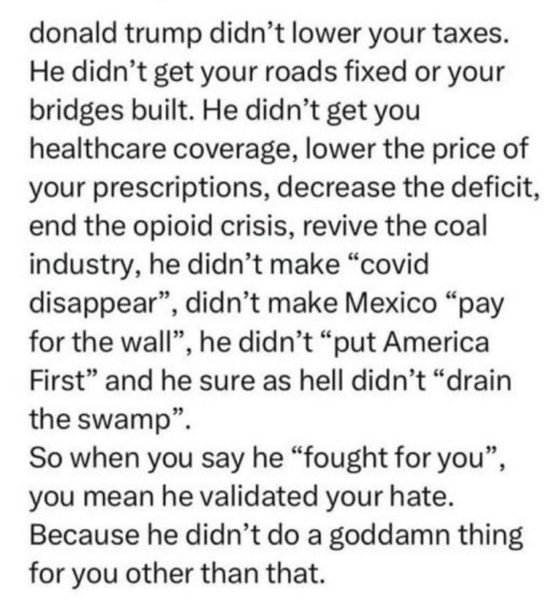 <a href="/ianmiles/"></a> But yet MAGA still buy the BS he is selling.