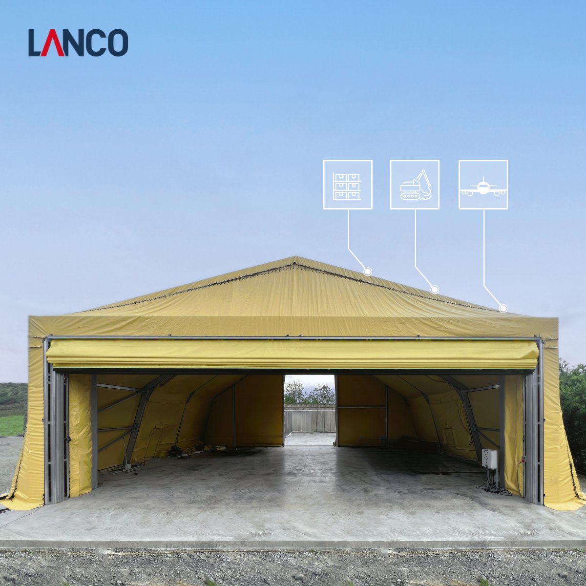 LANCOUK's tweet photo. #ClearSpanStructures are the perfect solutions for #aircraft storage 🛩️, #IndustrialEquipment 🏭 protection and #MaterialStorage 📦. Built to last, these hangars resist corrosion and stand up to the toughest weather conditions. https://t.co/u7xI6dHxvR
