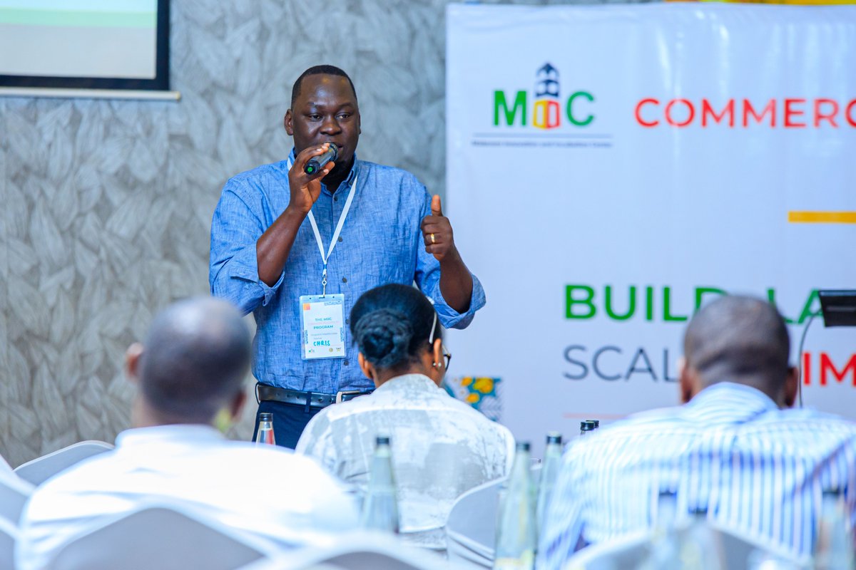 miic_ug's tweet photo. Christopher Okello CEO Onpoint med access highlights that the #CommercializationProgram bootcamp has given him a deeper understanding of customer development and how to create a proper product maker fit.
@mofpedU @Makerere https://t.co/HR4BqWF4HH