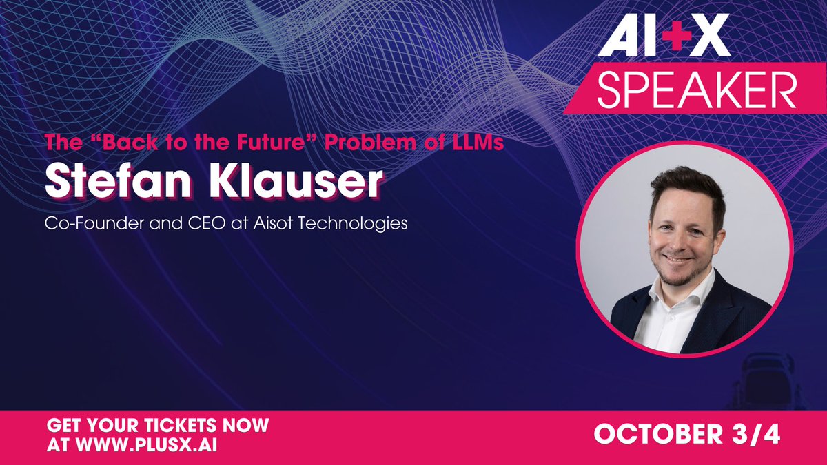 🚀 At the AI+X Summit, <a href="/StefanSchose/">Stefan Klauser</a> &amp; <a href="/NinoNaf/">Nino Antulov-Fantulin</a> will tackle the "Back to the Future" problem in LLMs for finance. Learn how they’re addressing look-ahead bias in investment predictions by teaching machines to “forget” future data. 

aisot.com/events/aiplusx…

#LLM <a href="/ETH_AI_Center/">ETH AI Center</a>