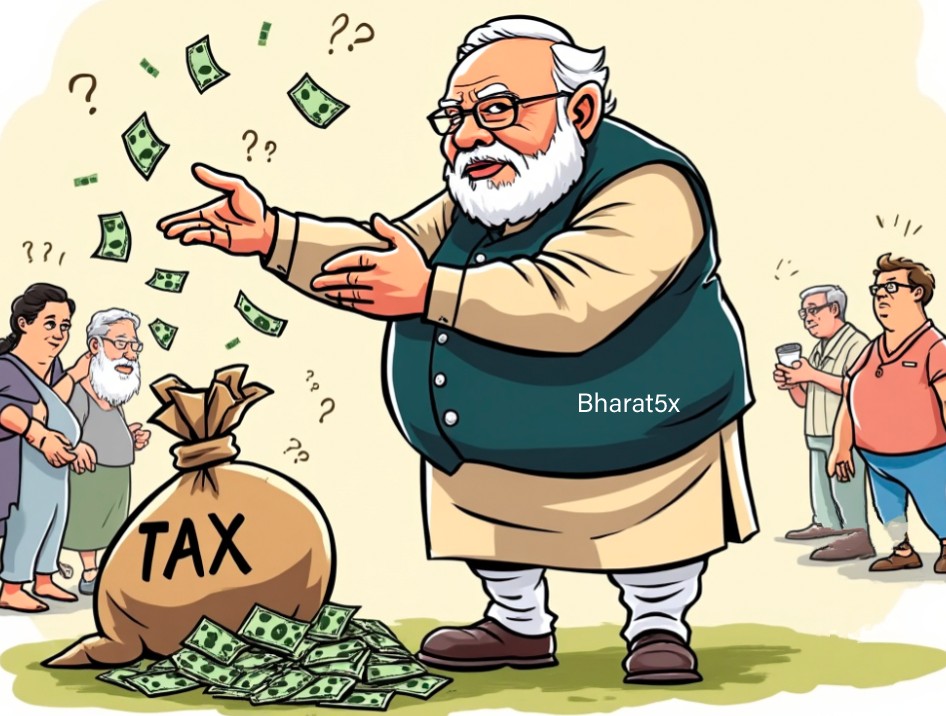 Bharat5x's tweet image. Oh, joyous news! Our government has collected a whopping INR 8,06,475 Crore from #GST alone! What a triumph! Surely, with such a colossal sum, we&apos;ll soon be swimming in public services, right? #TaxTriumphant #WhereDoesItGo
@PMOIndia 
If not why collect it? #Tax