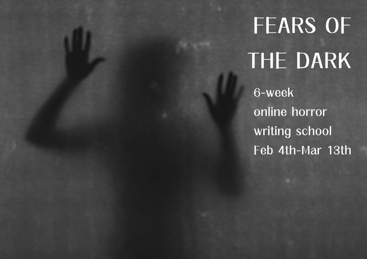 AlexDavis1981's tweet photo. ICYMI, the latest run of the online horror writing school is confirmed - early tickets now available for FEARS OF THE DARK, kicking off in February! https://t.co/t4nqyO4p1n #horror #horrorcourse #horrorcourses #horrorclass #horrorclasses #horrorwriting #horrorwriters https://t.co/HQI8pSyLvo