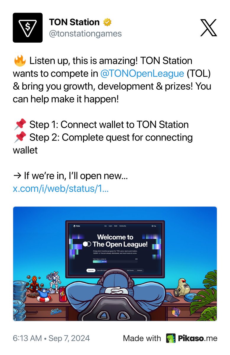Pikaso (@pikaso_me) on Twitter photo <a href="/reymondayon29/">reymond🐐</a> <a href="/tonstationgames/">TON Station</a> <a href="/TONOpenLeague/">The Open League</a> Enjoy your screenshot and...
Get 10 stickers for $1: stickermule.com/pikaso <a href="/reymondayon29/">reymond🐐</a> <a href="/tonstationgames/">TON Station</a> <a href="/TONOpenLeague/">The Open League</a> Enjoy your screenshot and...
Get 10 stickers for $1: stickermule.com/pikaso