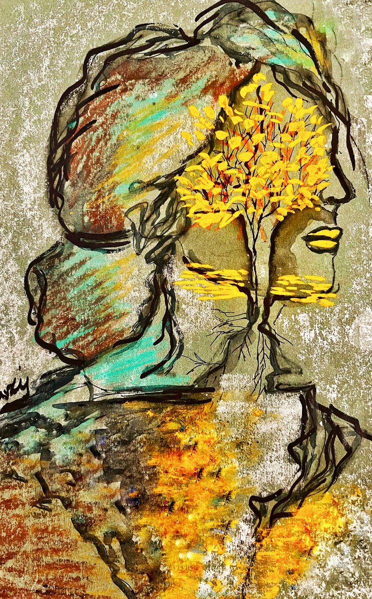 MShahraminia's tweet image. Gm my lovely friends 
This is fall and it’s me in the feeling of fall
#FallFeelings #Marziye_art