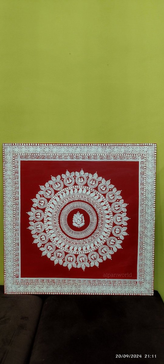 AipanWorld's tweet photo. 2×2feet wallart painting
sent to benglore @Gitag_India 
#aipan https://t.co/CLRpsW1TAz