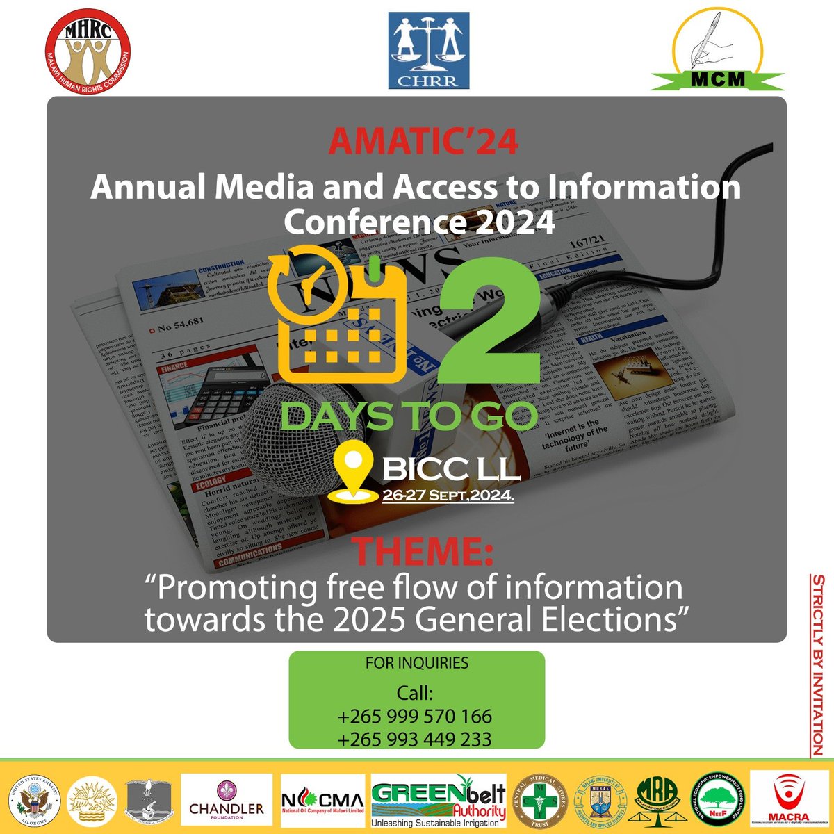 HumanRightsMW's tweet photo. #2Daytogo https://t.co/9tr5Dn5god