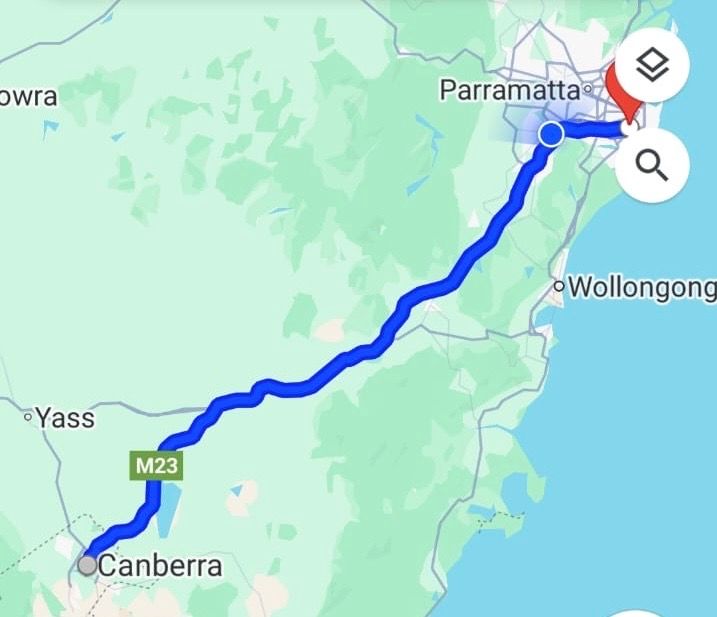 Day 17 ✅

Sydney to Canberra 273km

Over 55 kWh/100 most of the day

Awesome 100kw first charge of the day at the Ampol Foodart Edmondson

Experienced massive consumption into headwinds and uphill run to Canberra

Follow the journey here! 🔗 web.v2track.com/public.aspx?su…