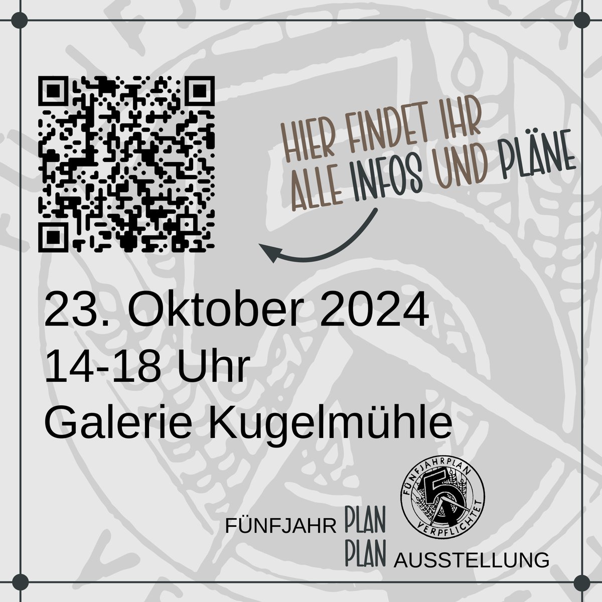 Am 23.10. von 14 bis 18 Uhr bauen wir mit euch die Sonderausstellung in der Galerie Kugelmühle ab. Die Architekturpläne könnt ihr an diesem Tag ersteigern.
Weitere Infos: ziegeleipark.de/zp_ve…