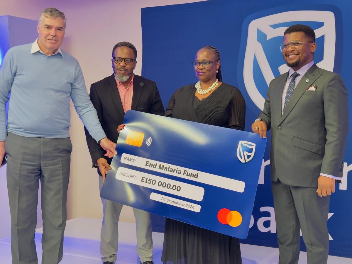 fund_end's tweet photo. Our sincere thanks and gratitude for the support extended by @standardbankeswatini in the fight against malaria! As we gear up for the season. We advise Emaswati to remain vigilant and access preventative &amp; curative interventions offered by the @national_malaria_programme 🙏🏾 https://t.co/QQpyc5xRJB